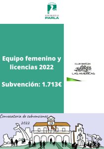 Subvencion 2022 Ayuntamiento de Parla